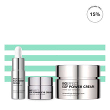 Charger l'image dans la galerie, Routine soins Power : Power Serum EGF 30 ml, Power Cream EGF 50 ml et Power Cream EGF Yeux 15 ml
